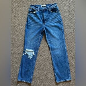 Abercrombie & Fitch Blue Straight Leg Jeans